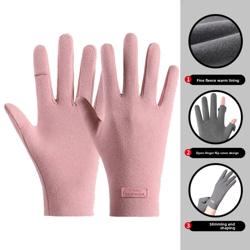 Touchscreen Winter Cycling Gloves — Windproof & Wear-Resistant