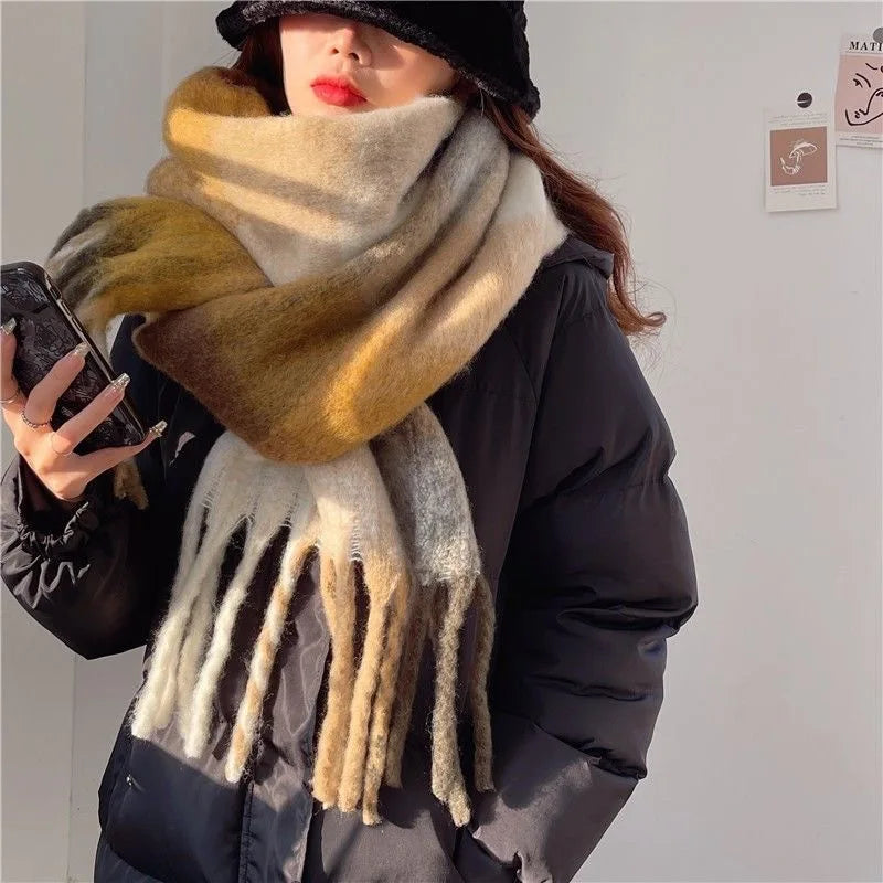 Cashmere Winter Shawl — Thick Warm Pashmina Wrap
