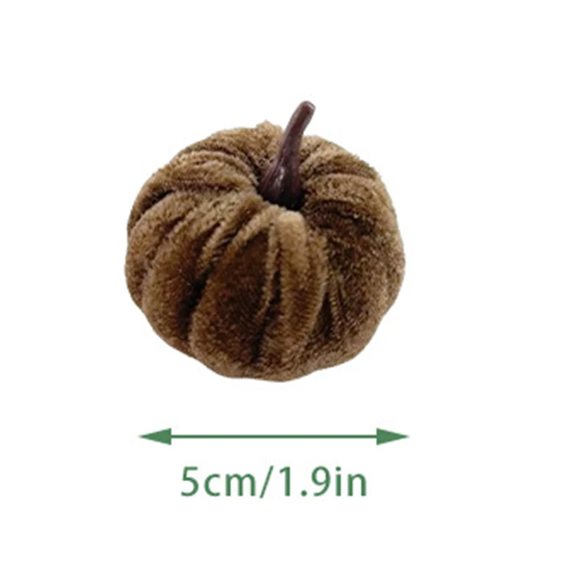 Mini Halloween Pumpkin Decorations (Set of 5)
