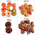 Thanksgiving Artificial Pumpkins Set (50pc)