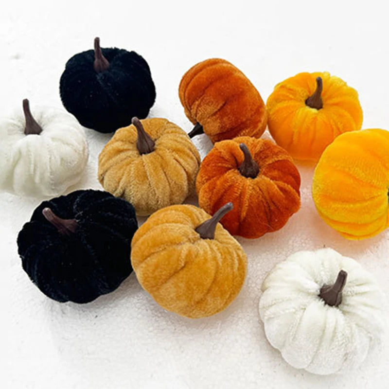 Mini Halloween Pumpkin Decorations (Set of 5)