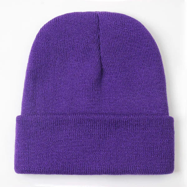 Wool Blend Beanie — 24 Colors, Winter Ski Cap