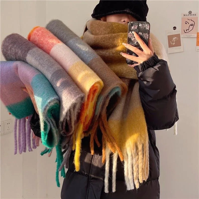 Cashmere Winter Shawl — Thick Warm Pashmina Wrap