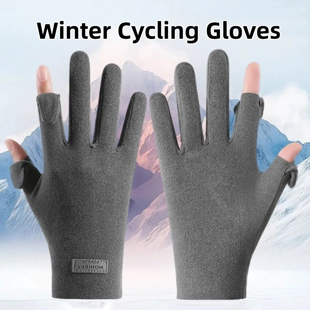 Touchscreen Winter Cycling Gloves — Windproof & Wear-Resistant