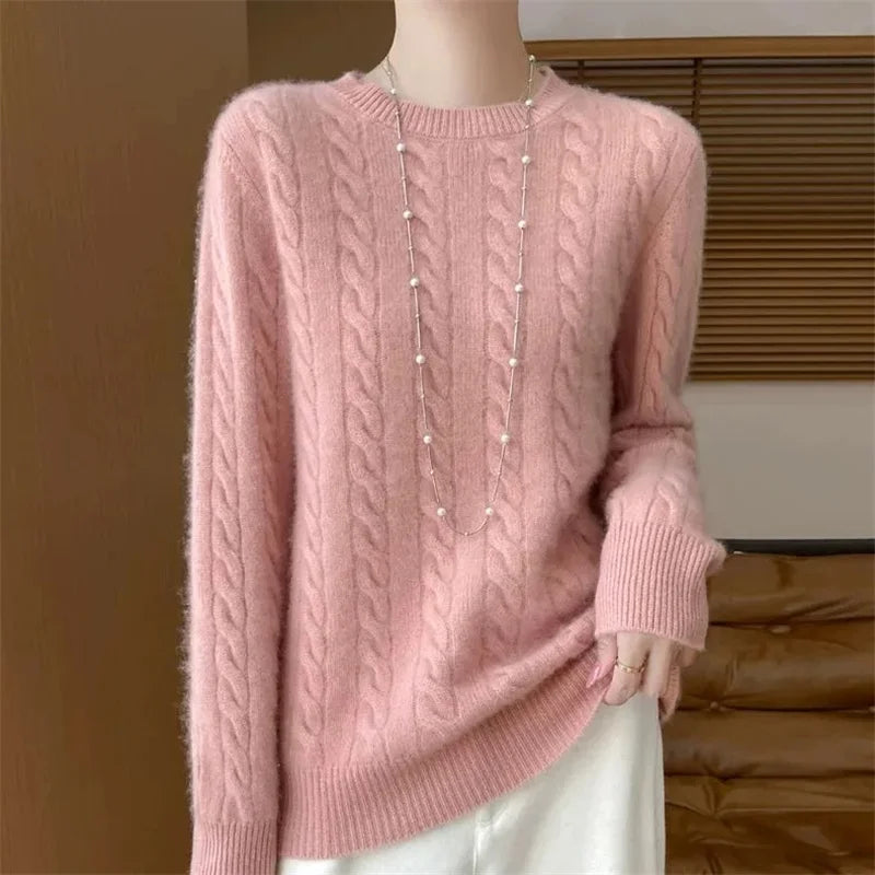 Women's Pure Wool Sweater — Soft Knit Pullover