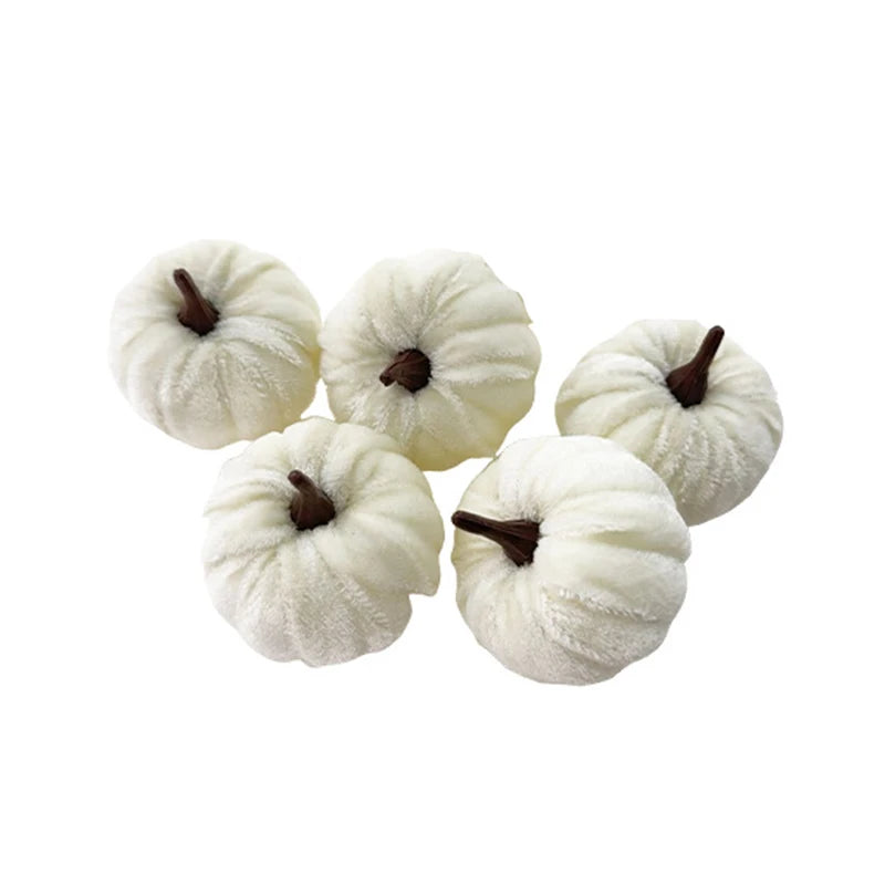 Mini Halloween Pumpkin Decorations (Set of 5)