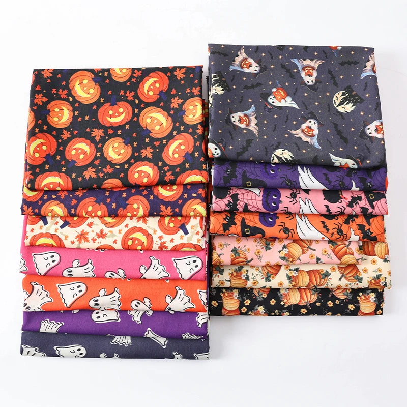 Halloween Pumpkin Print Fabric — DIY Tablecloths & Curtains