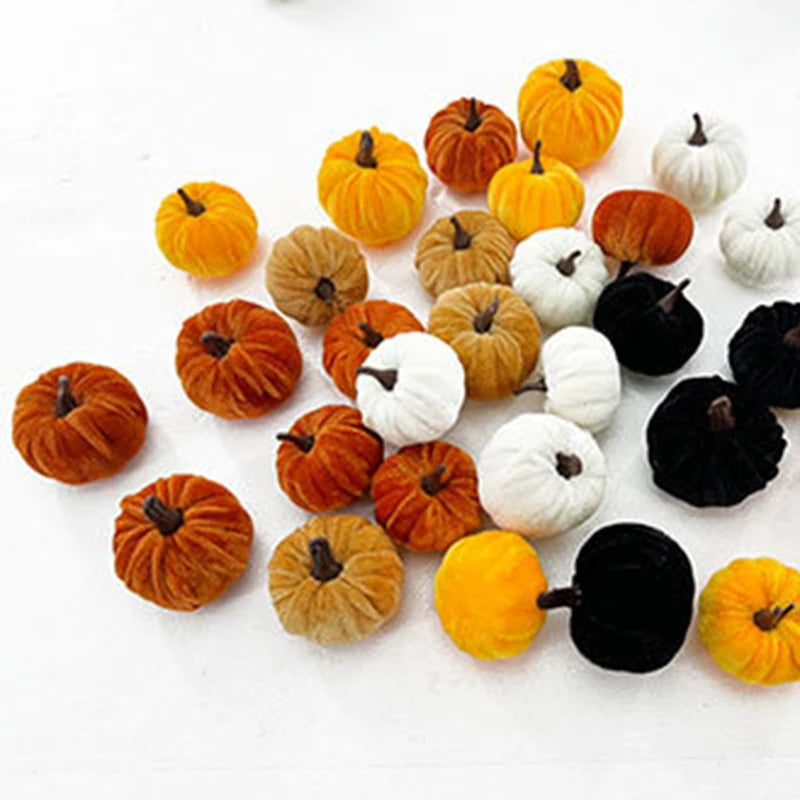 Mini Halloween Pumpkin Decorations (Set of 5)