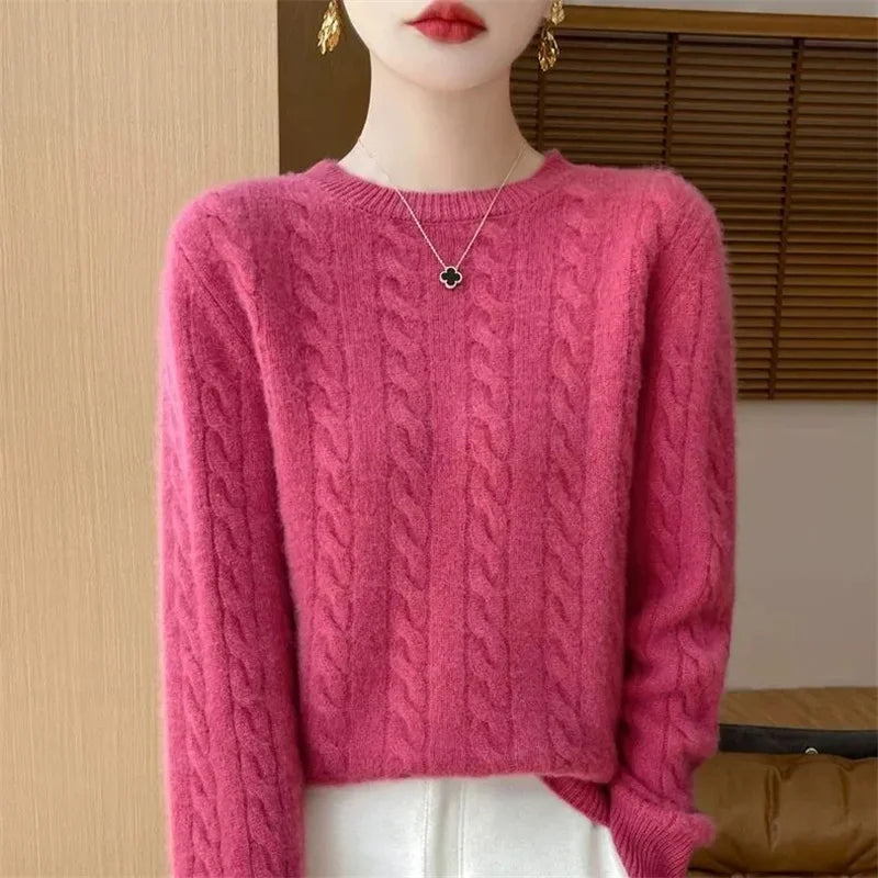 Women's Pure Wool Sweater — Soft Knit Pullover