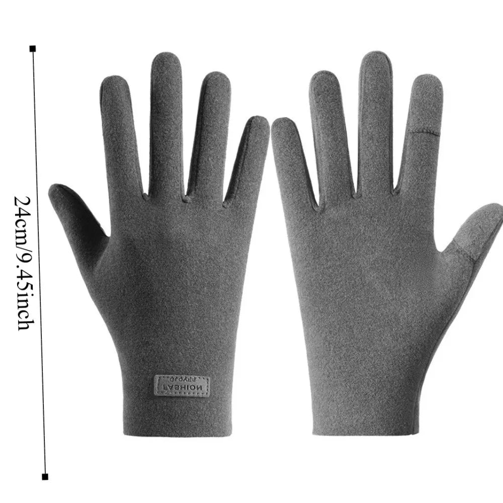 Touchscreen Winter Cycling Gloves — Windproof & Wear-Resistant