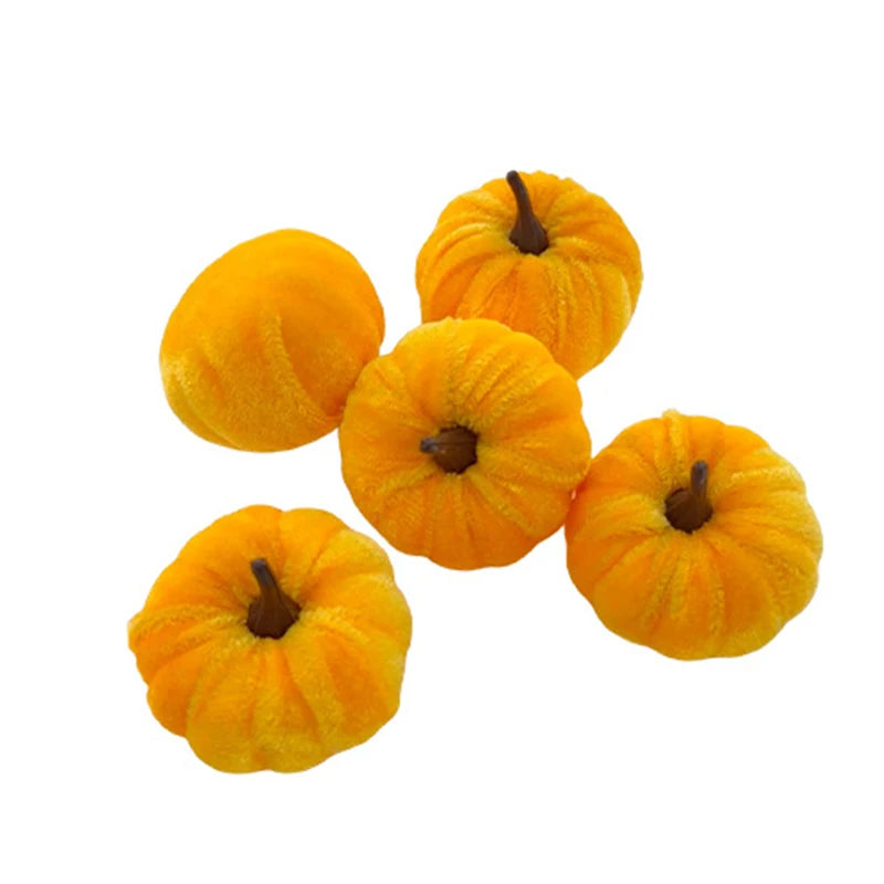 Mini Halloween Pumpkin Decorations (Set of 5)