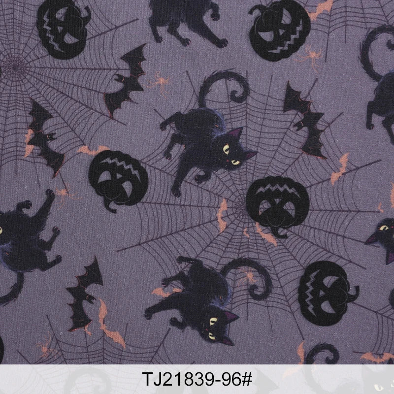 Halloween Pumpkin Print Fabric — DIY Tablecloths & Curtains
