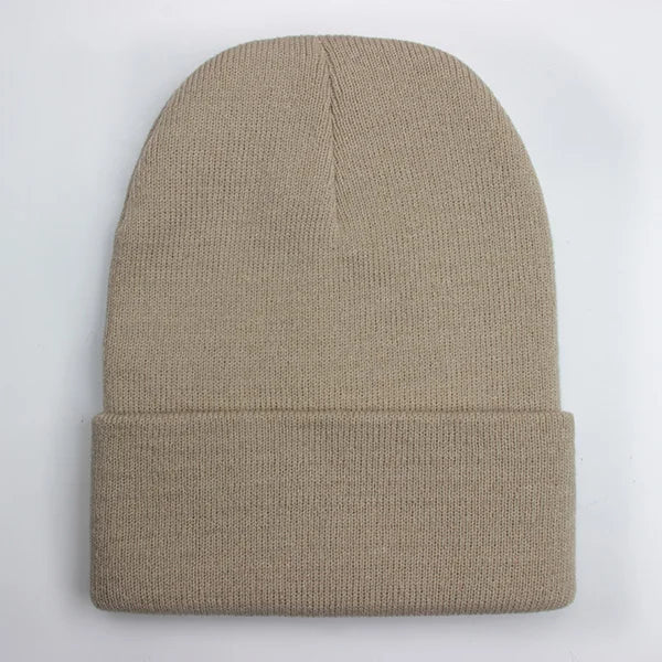 Wool Blend Beanie — 24 Colors, Winter Ski Cap