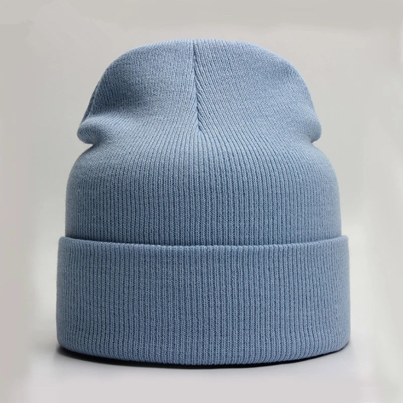Wool Blend Beanie — 24 Colors, Winter Ski Cap