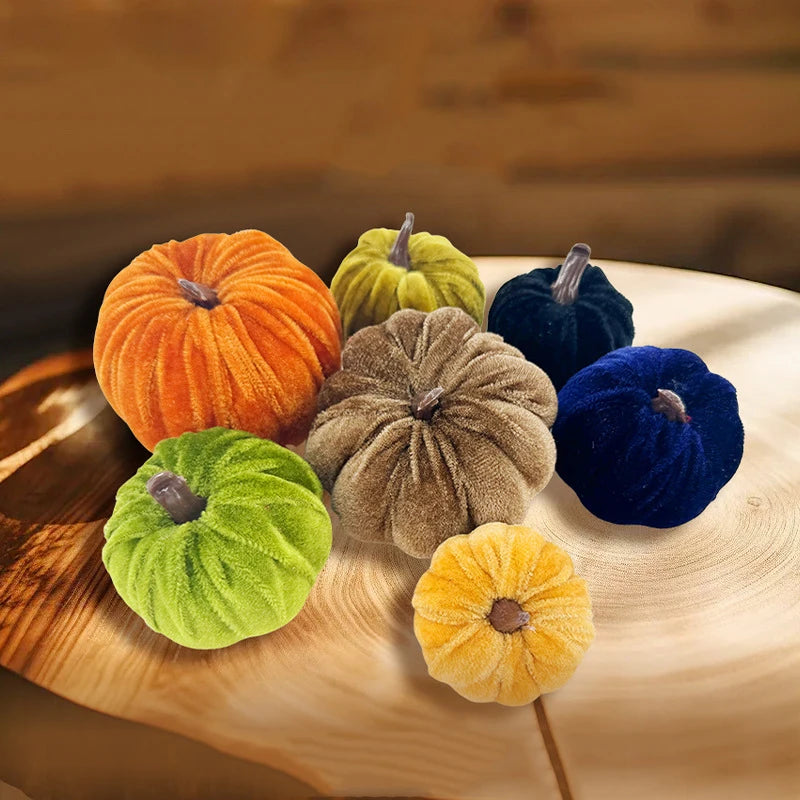 Mini Halloween Pumpkin Decorations (Set of 5)