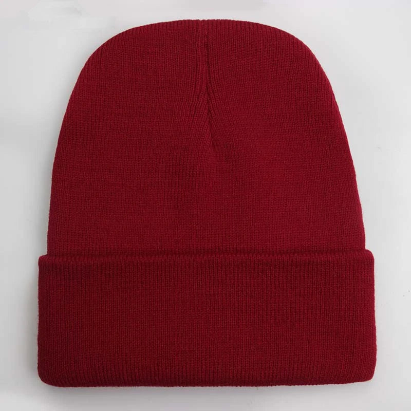 Wool Blend Beanie — 24 Colors, Winter Ski Cap