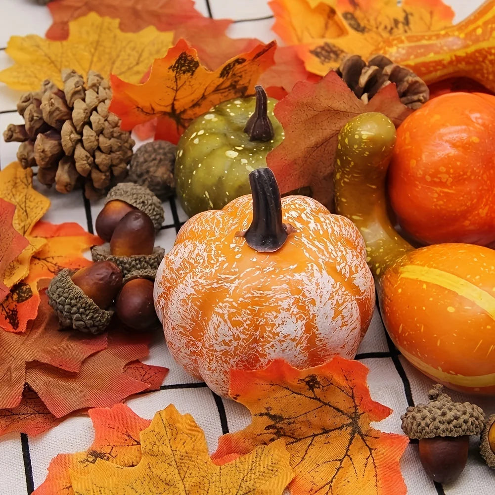 Thanksgiving Artificial Pumpkins Set (50pc)