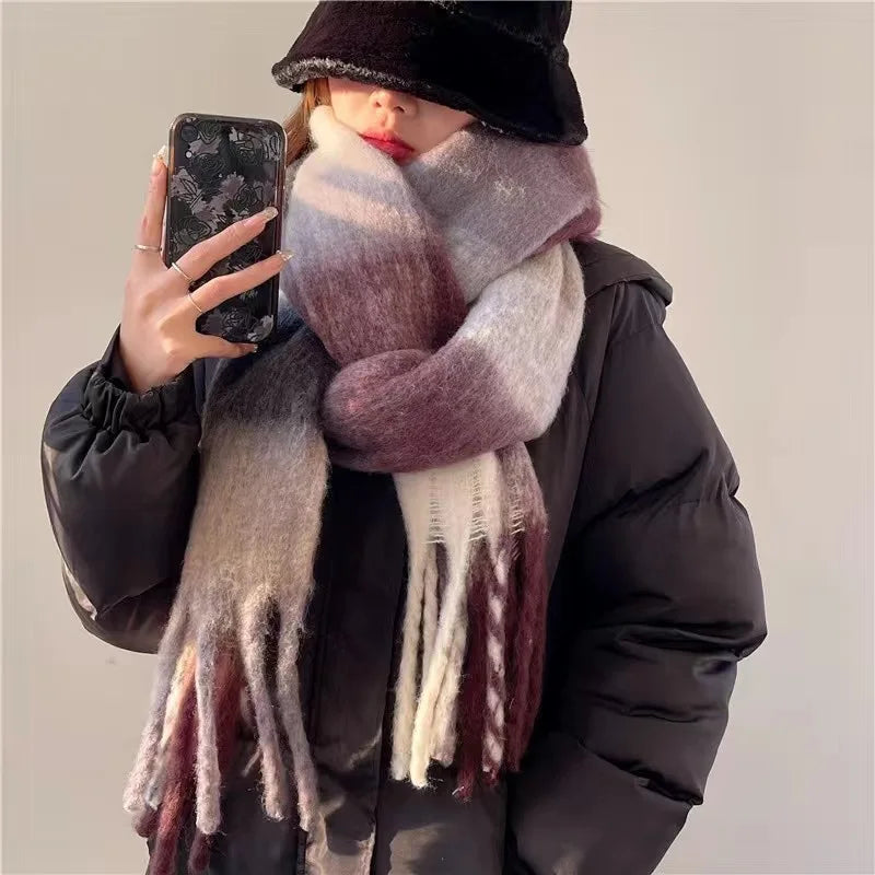 Cashmere Winter Shawl — Thick Warm Pashmina Wrap