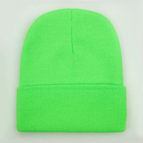 Wool Blend Beanie — 24 Colors, Winter Ski Cap