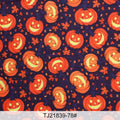Halloween Pumpkin Print Fabric — DIY Tablecloths & Curtains