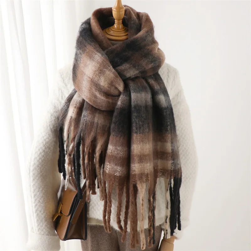 Cashmere Winter Shawl — Thick Warm Pashmina Wrap