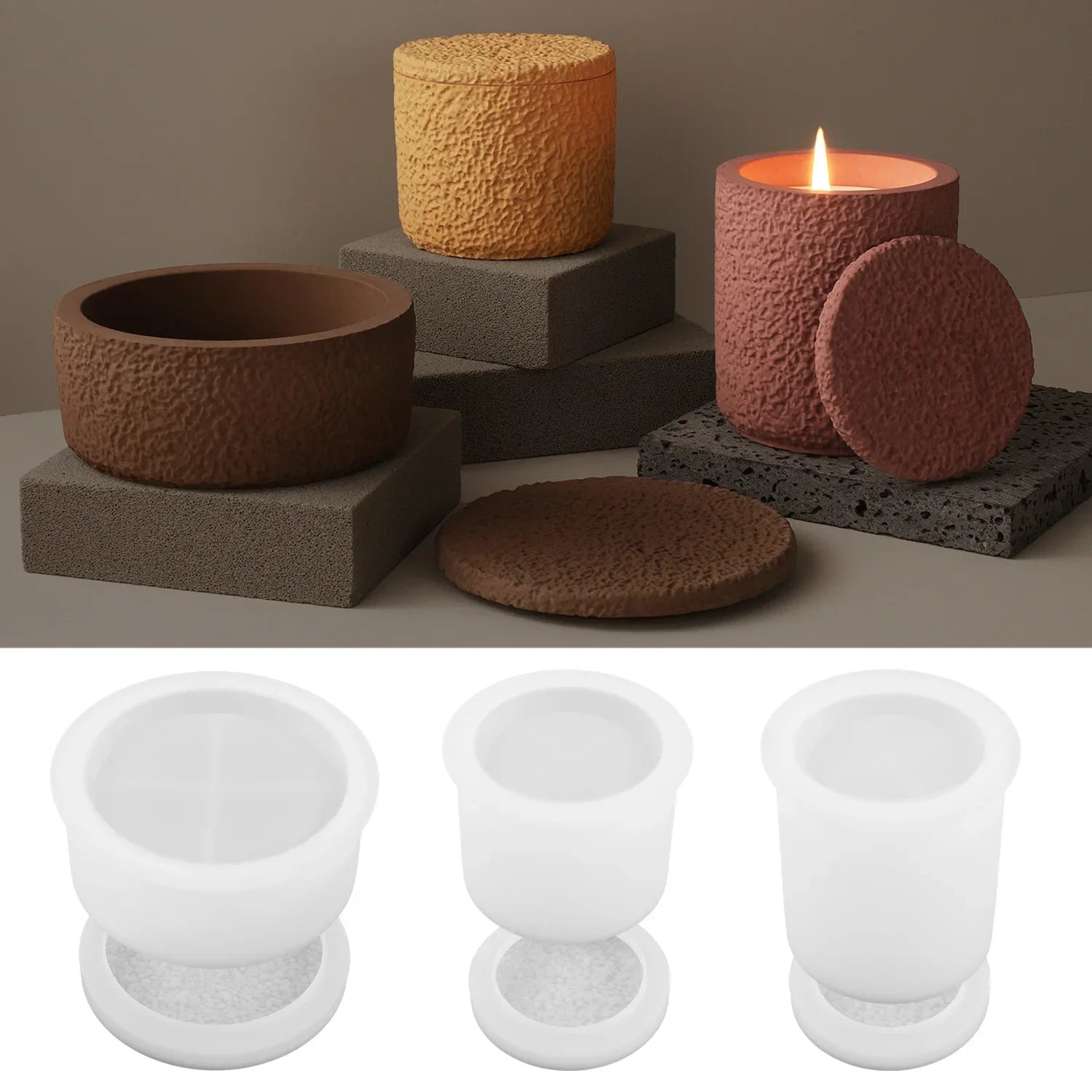Geometric Candle Mold — DIY Resin & Silicone Craft Tool