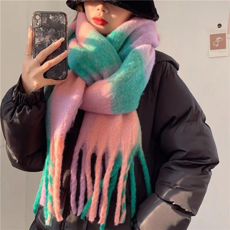 Cashmere Winter Shawl — Thick Warm Pashmina Wrap