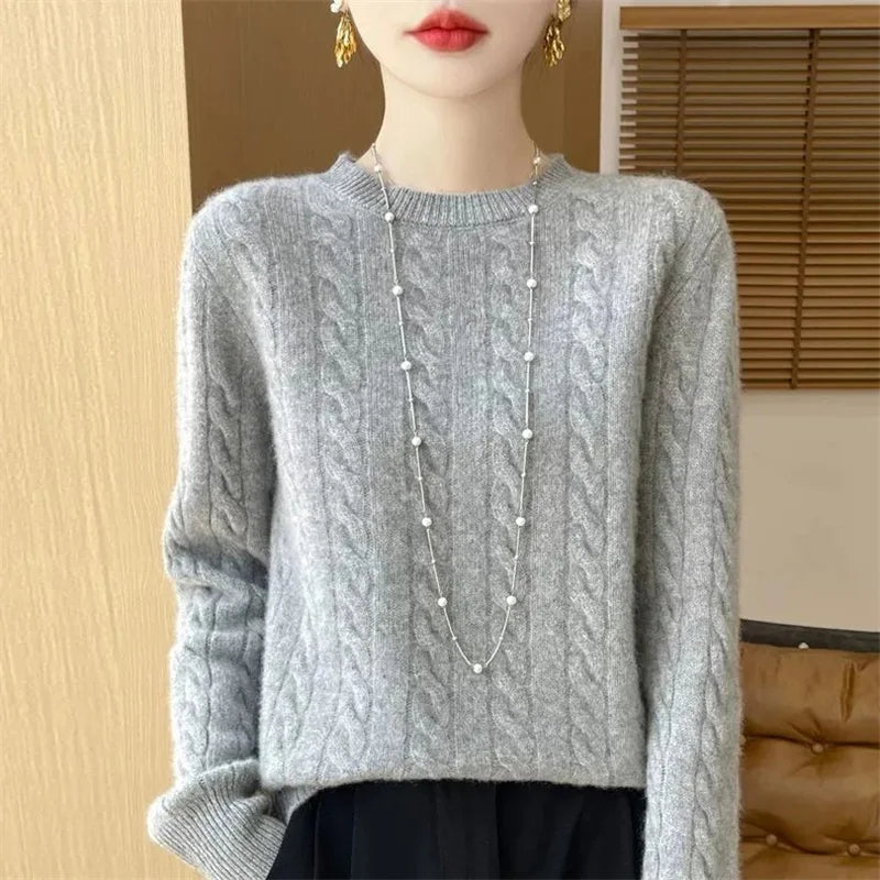 Women's Pure Wool Sweater — Soft Knit Pullover