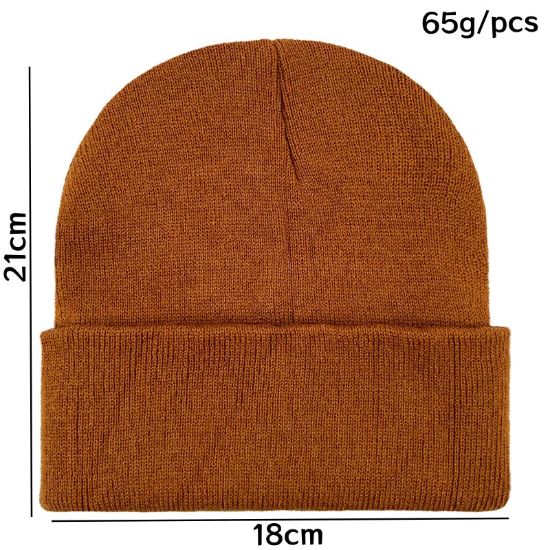 Knitted Cold Weather Beanie — Windproof Winter Hat