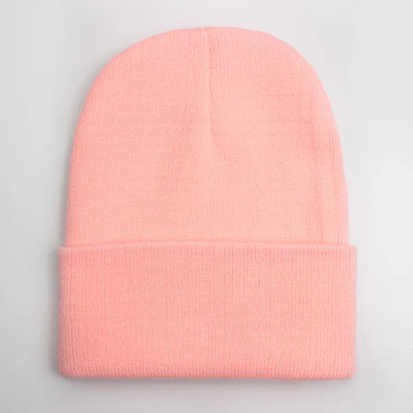 Wool Blend Beanie — 24 Colors, Winter Ski Cap