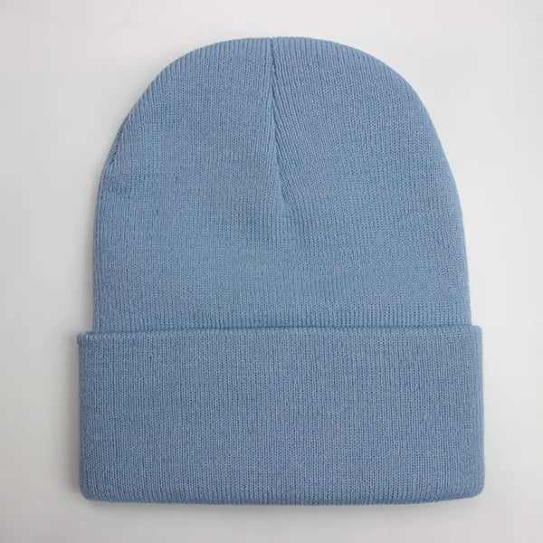 Wool Blend Beanie — 24 Colors, Winter Ski Cap